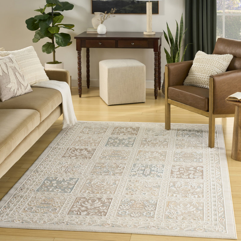 Tapis d'intérieur multicolore 5 pi 3 po x 7 pi Nourison Isla, Rectangle 5 pi 3 po x 7 pi