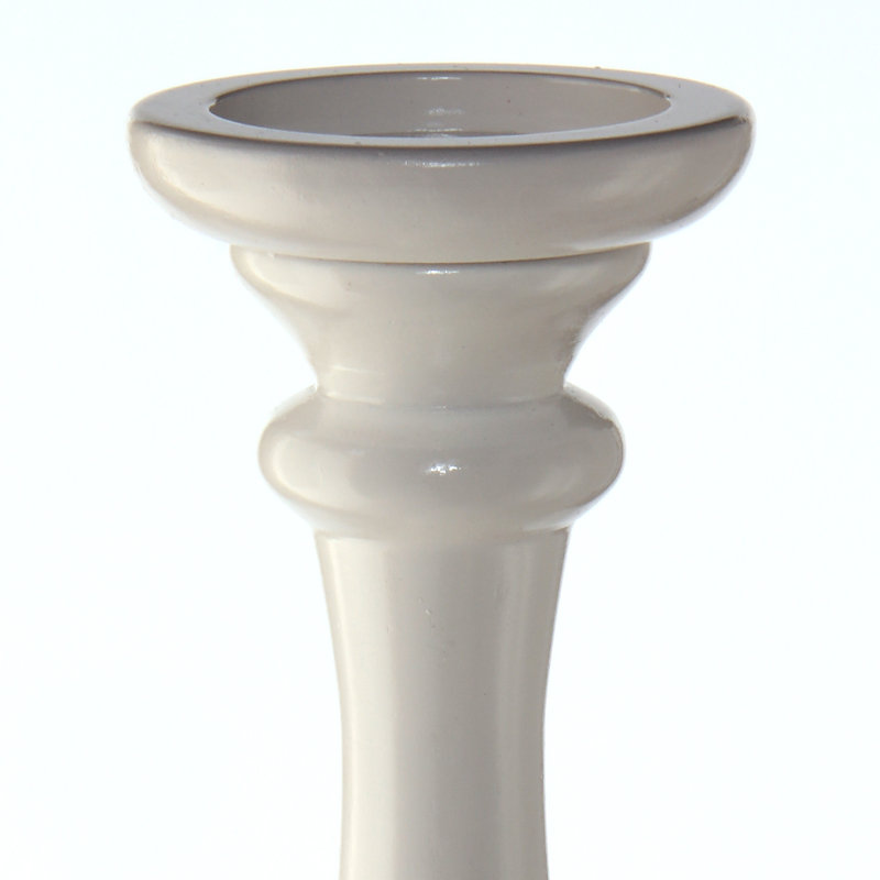 Support de broche en bois, Blanc, H 24,5 po x l 5 po x P 3,5 po
