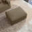 Upholstered Camel Square Corduroy Ottoman with Solid Wood Legs, Single Ottoman Modular Part For Sectional Sofa-1655143572-1673159786