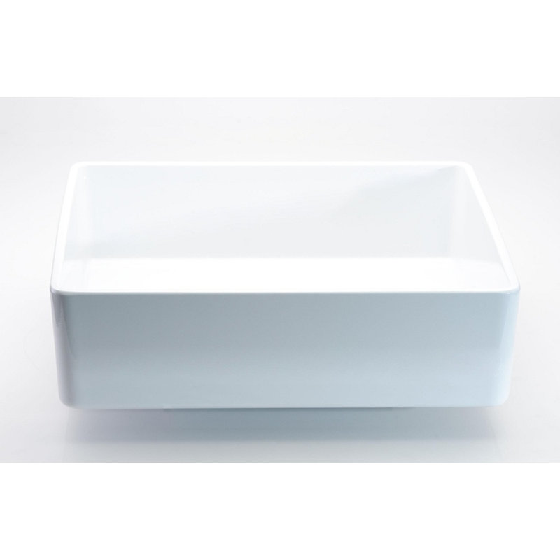 15.7'' L Bathroom Sink, White