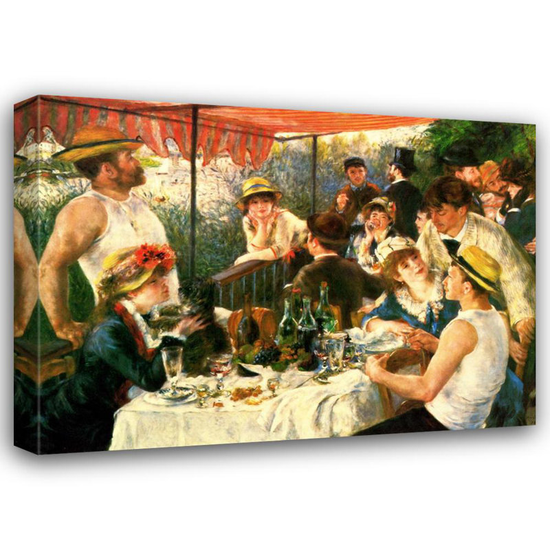 Le déjeuner des canotiers, H 17 po x l 24 po