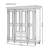American Retro Light Luxury Brown Wardrobe