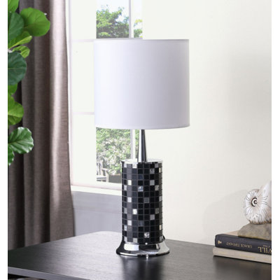 Lampe de table argentée 24 po Varian