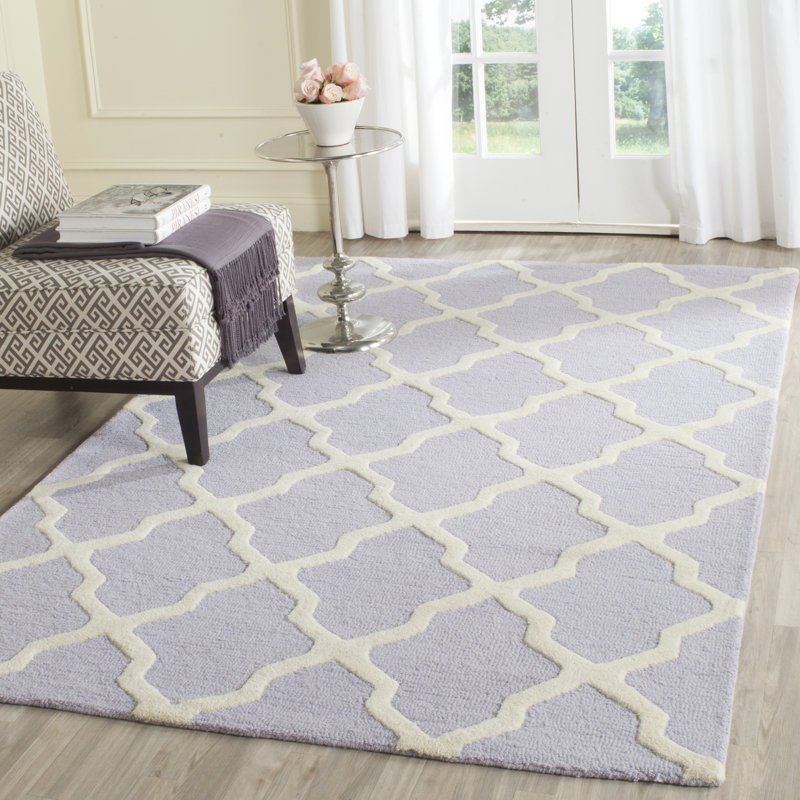 Darr Geometric Wool Hand Woven Area Rug, Rectangle 183 x 274 cm