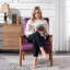 Fauteuil de style moderne Mid-Century de 25 po de largeur-1738578374