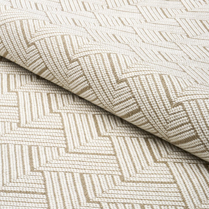 Tissu en lin épais Schumacher x Patterson Flynn Minna, Ivoire ivoire
