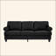 Canapé en cuir de vache avec revêtement 83 po-1769531704