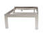 Ensemble de 6 chaises longues d'extérieur Aynura 76 po (193 cm) avec 3 chaises longues inclinables en aluminium, 3 tables d'appoint assorties, tissu en maille à séchage rapide et roulettes dissimulées - Gris brossé-975435892-986567482