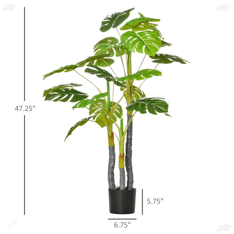 Fausse plante décorative en pot de chambre de bébé pour décoration intérieure ou extérieure