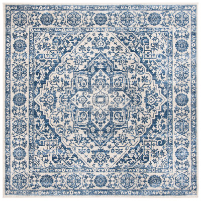 Tapis oriental gris clair / ivoire