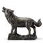 Loup hurleur au clair de lune