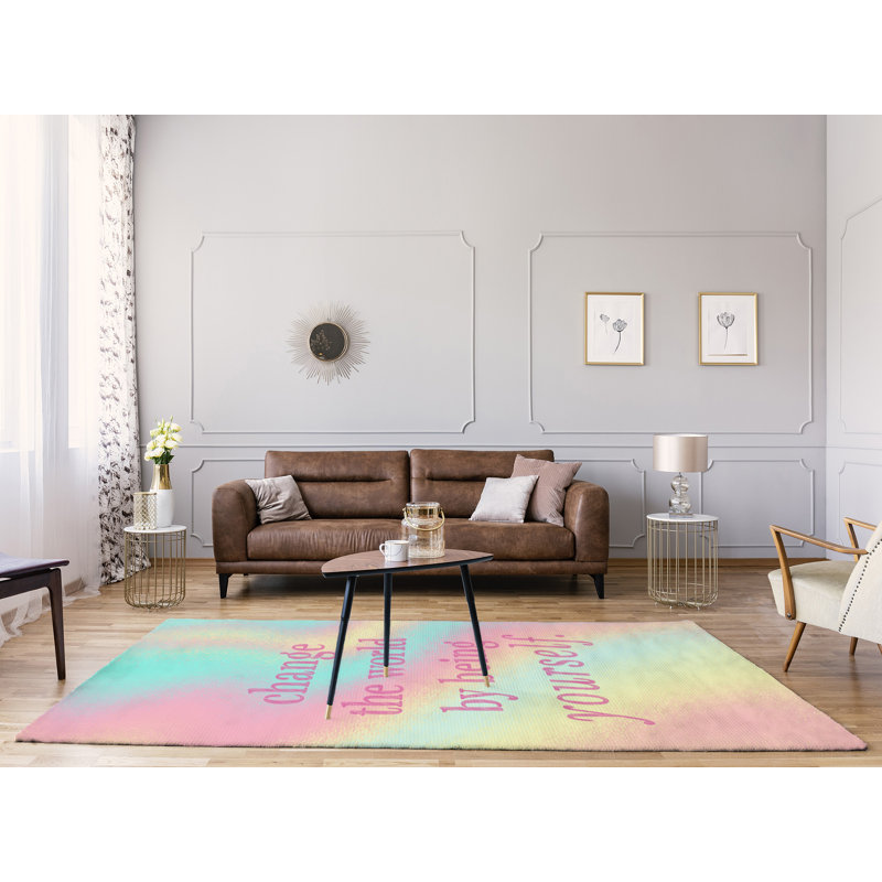 Arrière-plan multicolore tapis changer le guillemet de poly-chenille, Rectangle 8 pi x 10 pi