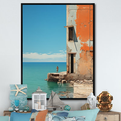 Bord de mer, minimalisme, photo III - art mural nautique et plage, salon
