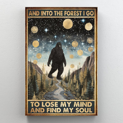 «Lakyra Bigfoot And Into The Forest I Go On», impression sur toile