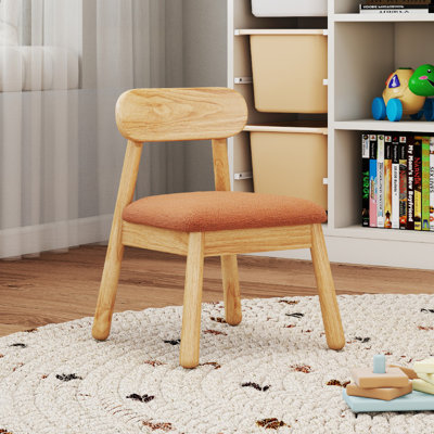 Kids Wood Upholstered Chair Activity Chair