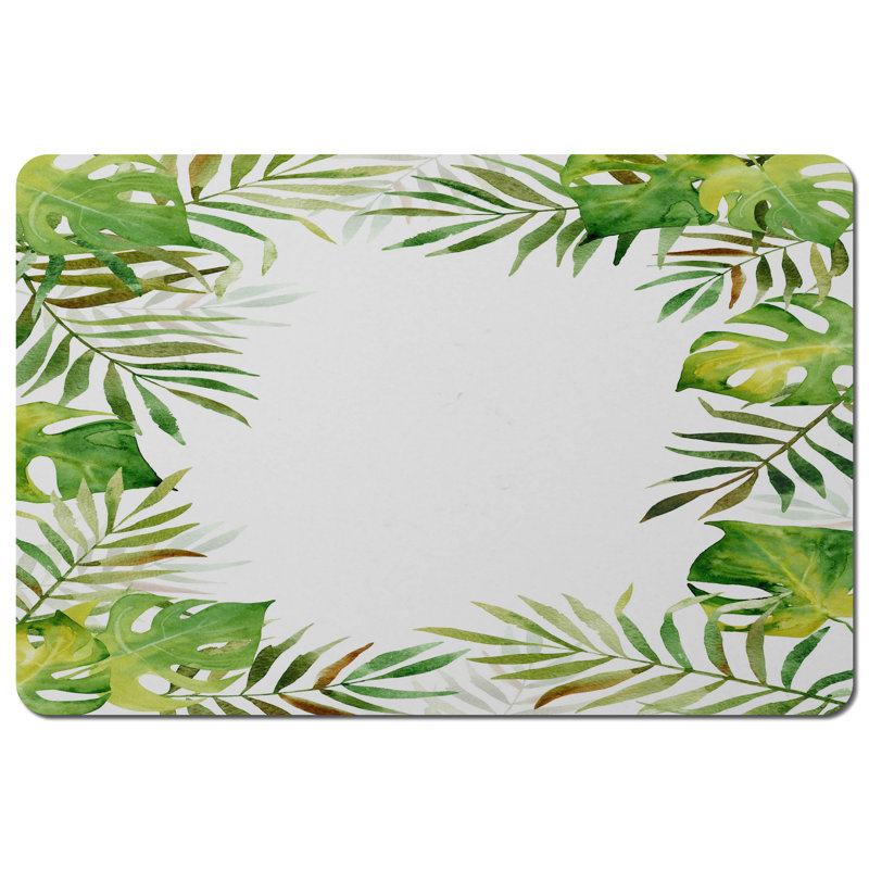 Shelburne Polyester-Coated Hardboard Floral Rectangle Placemat