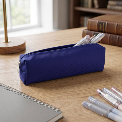 Stationery storage pouch  Pencil Case Solid-color  Cloth Stationery Bag Pencil Box Stationery Storage Pouch For Primary And High School Students