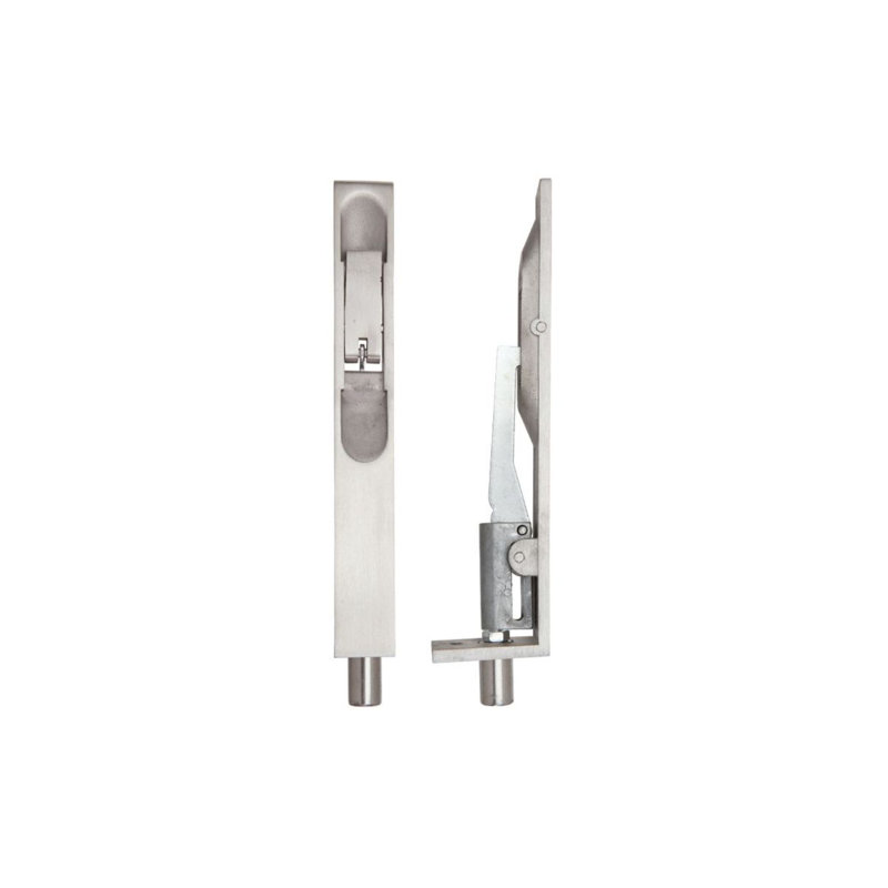Lever Action Flush Bolt, Satin Stainless