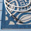 Tapis intérieur / extérieur beige / bleu marine Arneshia-15995226