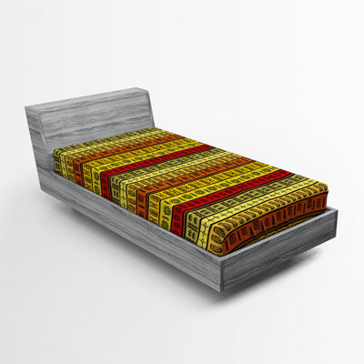 Microfiber Striped Fitted Sheet