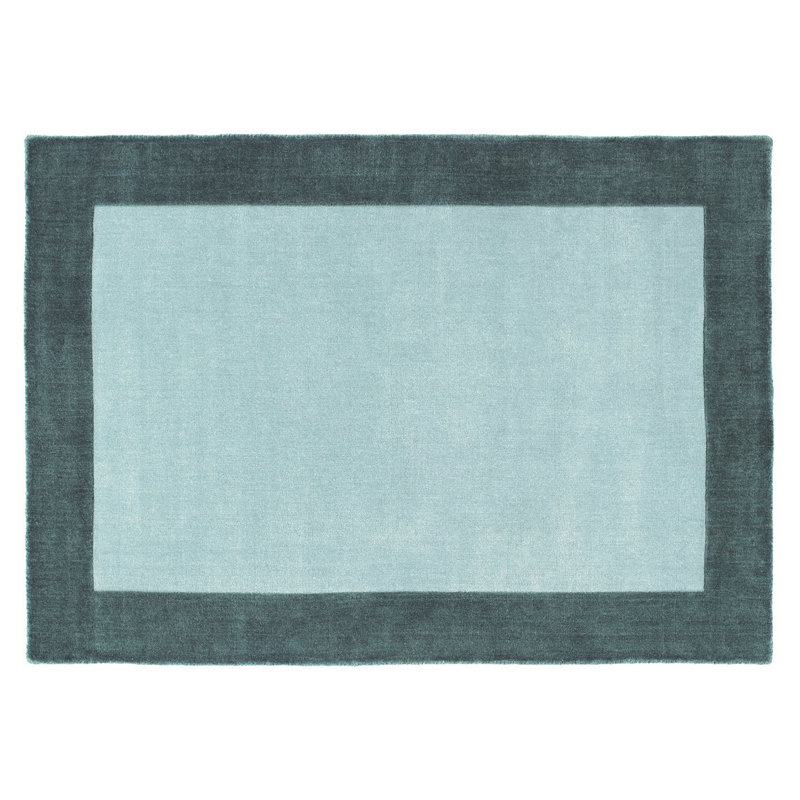 Wool Hand Loomed Area Rug Grey, Rectangle 80 x 150cm