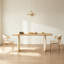 Table en bois de chêne crème Nordic-131633928-131633929