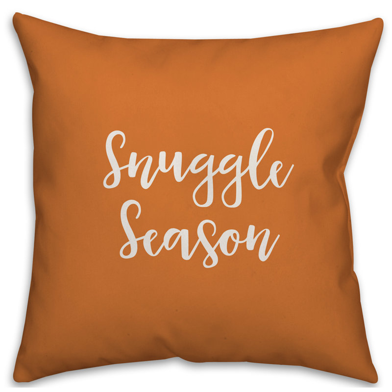  Coussin Snuggle Season, Orange, Coussin décoratif