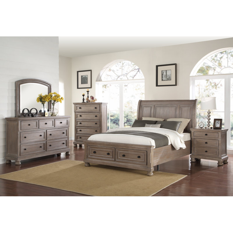 Ensemble de chambre configurable avec lit plateforme Friese