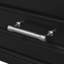 Meuble-lavabo moderne 24 po avec lavabo en céramique - armoire autoportante noire, rangement spacieux, portes à fermeture douce, style armoire à poignées argentées, poignée polyvalente, construction robuste-1137177978