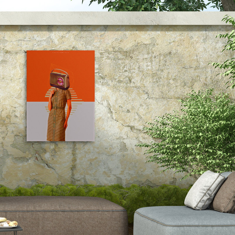 Toile pour l'extérieur «Spacerocket Art 599», H 14 po x l 19 po