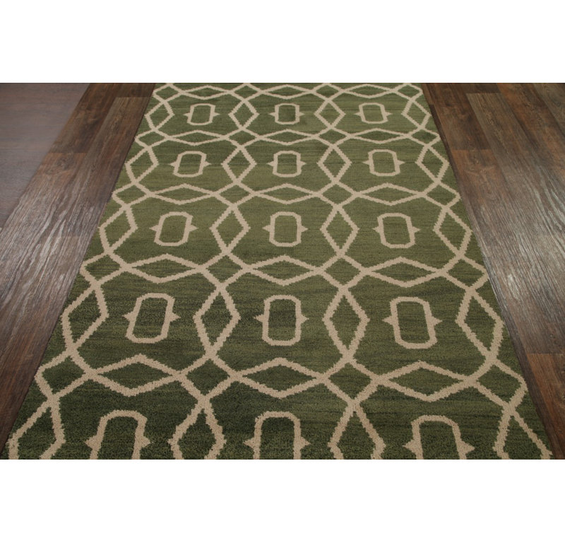Tapis brun en laine noué à la main Senna Oushak