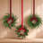 12 Pack Mini Christmas Wreaths