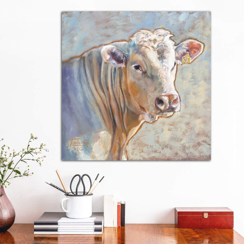 Charolais 1 Piece Wrapped Canvas Wall Art, 66.04cm H x 66.04cm W x 1.91cm D