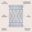 Tapis ivoire / bleu marine Boho-1471812240