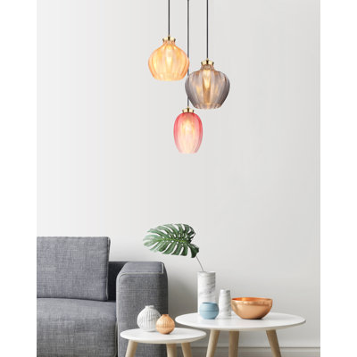 Daviid 3 - Light Gold Pendant