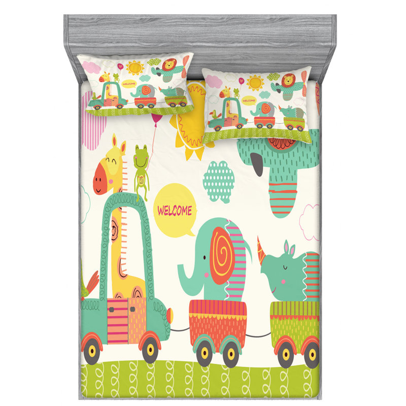 Microfiber Sheet Set, Queen Sheet Set with Fitted Sheet