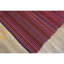 1950s Stripe Multicolor Modern Vintage Turkish Kilim Flatwoven Wool Rug 5'0" x 6'0" Area Rug