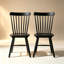 Chaises de salle à manger de style Mid-Century en bois massif de 17 po de largeur Windsor-625989791