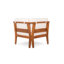 Ensemble de canapé en bois d'acacia 4 pièces Aston, beige