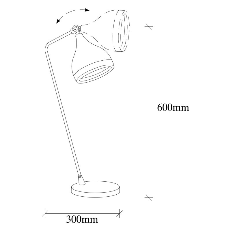 Lampe de table moderne, noire et dorée, 11,8 po x 11,8 po x 23,6 po | Corps en métal avec capuchon en métal et plaque de base | Douille E27 (40 W maximum) | Parfait pour le décor glamour et scandinave, éclairage élégant pour la maison et le bureau