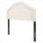 Bedroom Queen Size Upholstered Headboard, Luxury Linen Beige Tufted Solid Wood with Nailhead Trim