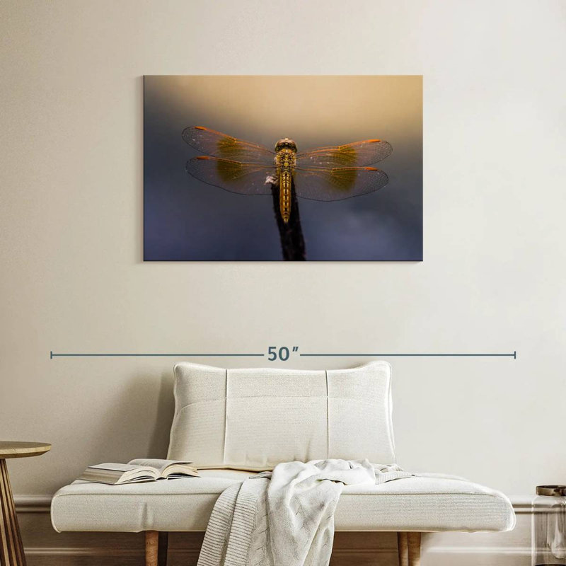 Crowle Dragonfly Glow, 24" H x 36" W
