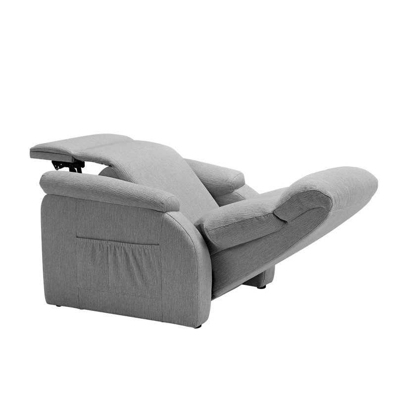 Power Zero Clearance Recliner Zero Gravity Recliner, Gray 100% Cotton