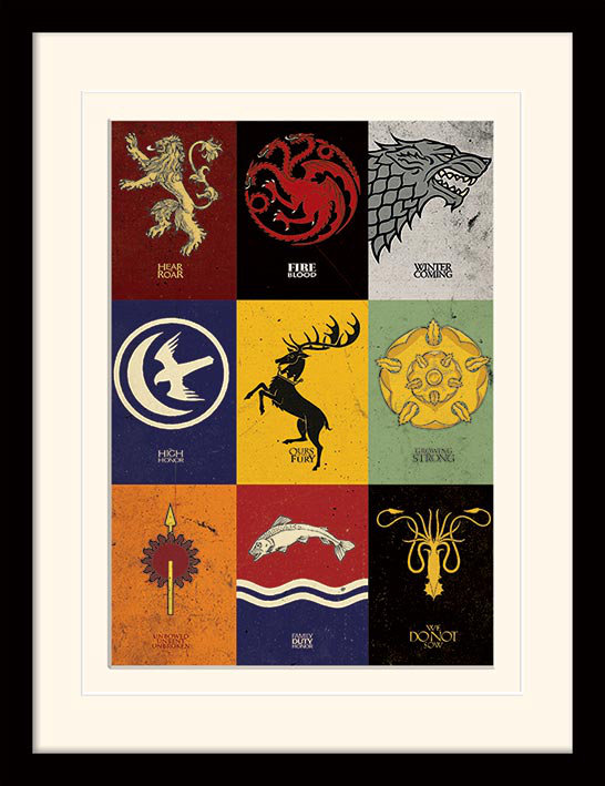 Print, 40cm H x 30cm W, Black Frame, Yellow