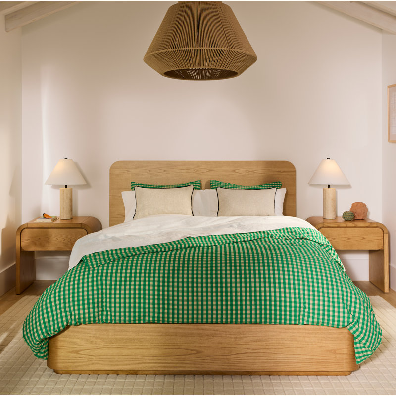 Elora Two Drawer Nightstand In Timber, Timber