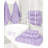 Ensemble de serviettes de bain turque 100% coton 3 pièces, collection super douce et absorbante Darcelle-118223089