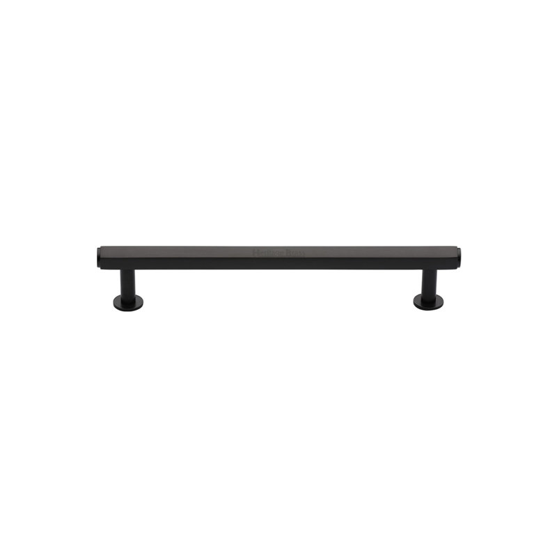Heritage Brass Heritage Cabinet Pull Hexagon Design with Rose, 9.6cm, Matt Bronze