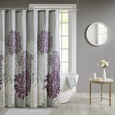 Printed Floral Shower Curtain