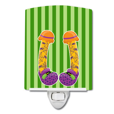 Halloween Witch's Feet 3 Ceramic Night Light