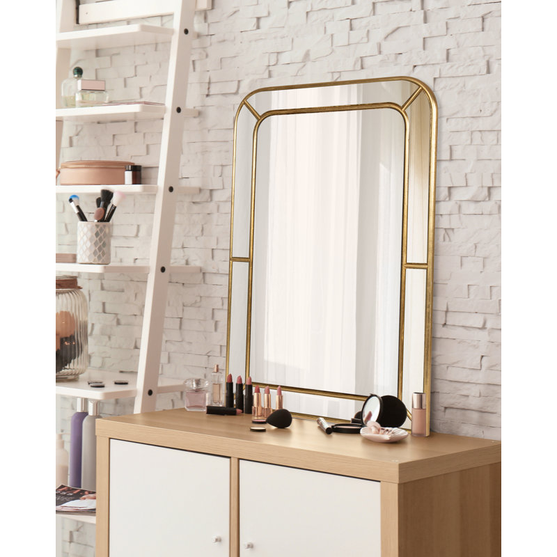 Camari Engineered Wood Mirror, Gold